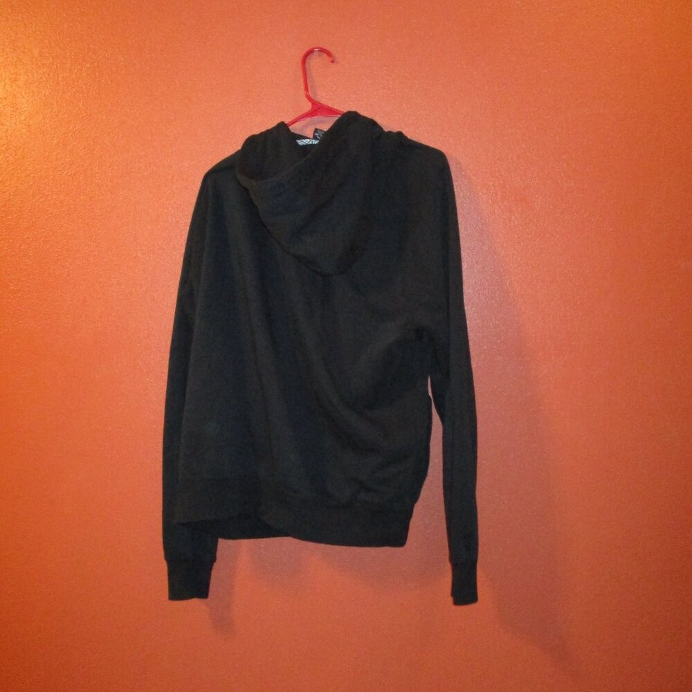 Jordan Jacket Y2K Men X Large Black Red Full Zip Pockets Vintage Hooded Jacket - Picture 6 of 11